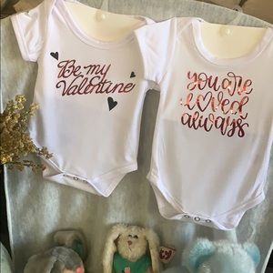 Be my Valentine baby bodysuits